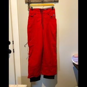 Burton Men’s Bigllight Red Snowboard Pants Size Small 🌐